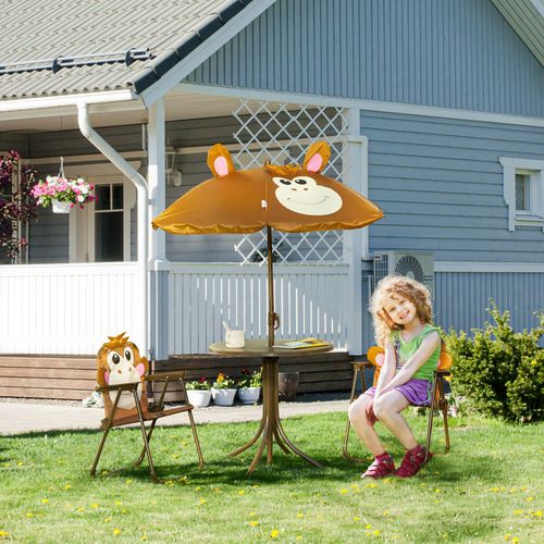 Kids Foldable Four-Piece Garden Set - Fun Monkey Design - Samanta Factory