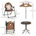 Kids Foldable Four-Piece Garden Set - Fun Monkey Design - Samanta Factory