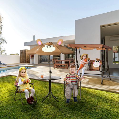Kids Foldable Four-Piece Garden Set - Fun Monkey Design - Samanta Factory