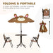 Kids Foldable Four-Piece Garden Set - Fun Monkey Design - Samanta Factory