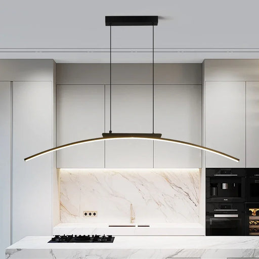 Modern arc design pendant light for dining room and kitchen