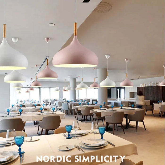 Pendant Light – Nordic Wooden Accent for Modern Interiors - Samanta Factory