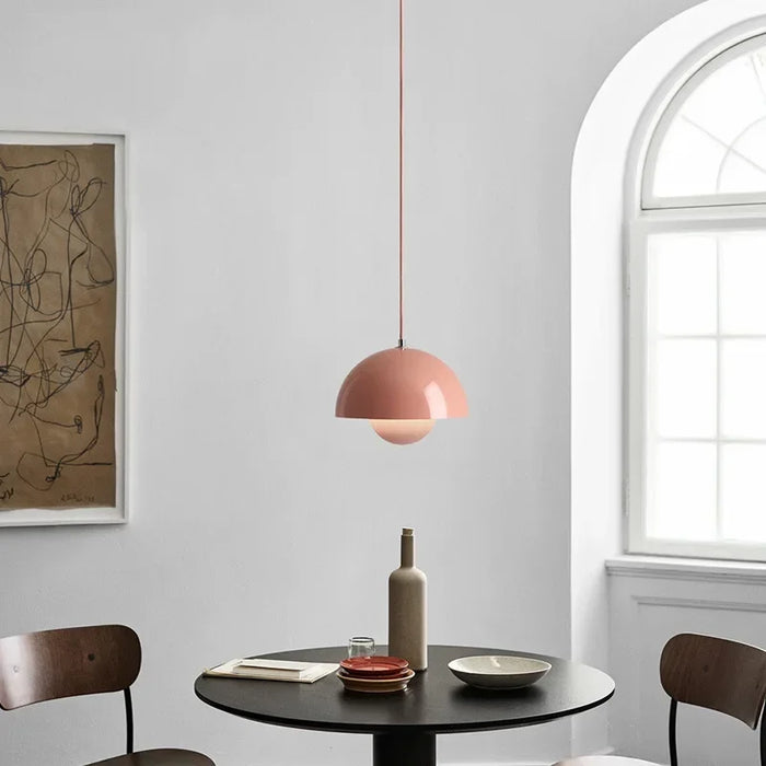 Colorful bud-style LED pendant light for bedrooms and dining areas