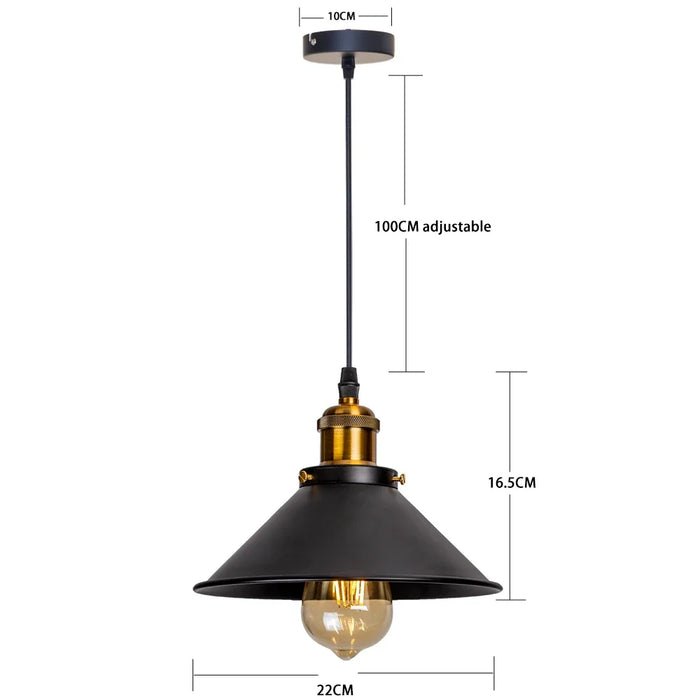 Pendant Light – Vintage Iron Design for Rustic Appeal - Samanta Factory