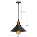Pendant Light – Vintage Iron Design for Rustic Appeal - Samanta Factory