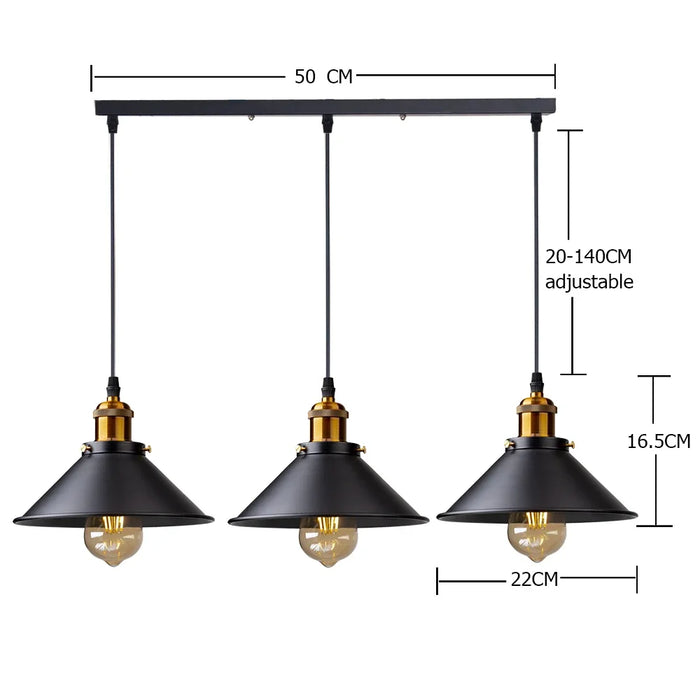 Pendant Light – Vintage Iron Design for Rustic Appeal - Samanta Factory