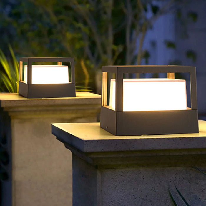 Outdoor Pillar Light – Waterproof Aluminum Fence Lamp - Samanta Factory