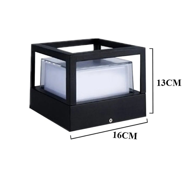 Outdoor Pillar Light – Waterproof Aluminum Fence Lamp - Samanta Factory
