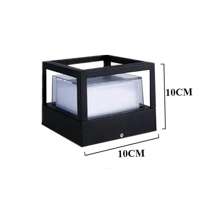 Outdoor Pillar Light – Waterproof Aluminum Fence Lamp - Samanta Factory