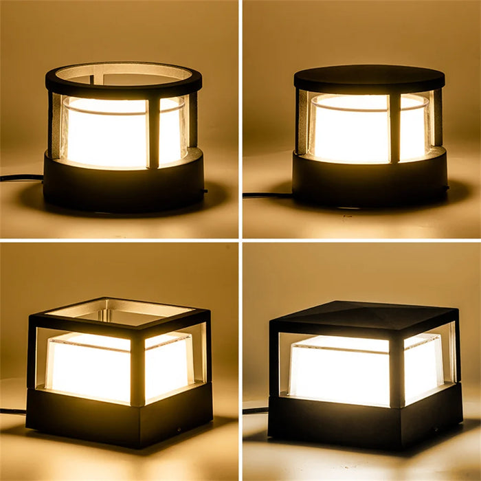 Outdoor Pillar Light – Waterproof Aluminum Fence Lamp - Samanta Factory