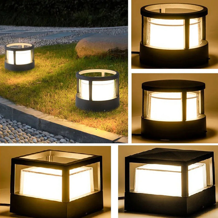 Outdoor Pillar Light – Waterproof Aluminum Fence Lamp - Samanta Factory