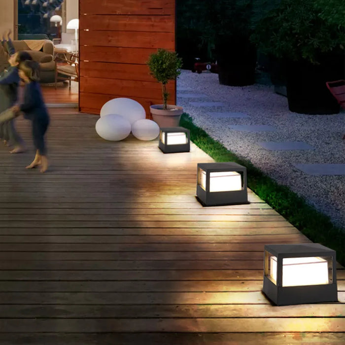 Outdoor Pillar Light – Waterproof Aluminum Fence Lamp - Samanta Factory