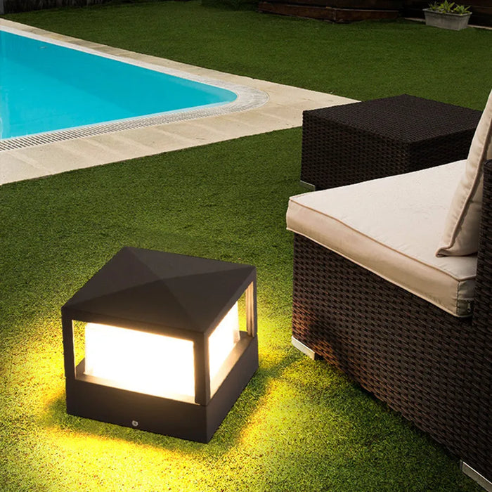 Outdoor Pillar Light – Waterproof Aluminum Fence Lamp - Samanta Factory