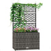 Planter Box – Rattan Design with Trellis for Vines - Samanta Factory