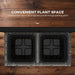 Planter Box – Rattan Design with Trellis for Vines - Samanta Factory