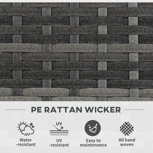 Planter Box – Rattan Design with Trellis for Vines - Samanta Factory
