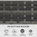 Planter Box – Rattan Design with Trellis for Vines - Samanta Factory