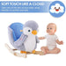 Animal Baby Rocking Horse – Plush Penguin with Musical Button - Samanta Factory