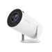 Compact home cinema projector with 4K resolution, Bluetooth, and auto correction for immersive viewing.