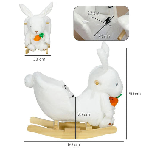 Rocking Animal Toy – Interactive Rabbit Design with Sounds - Samanta Factory