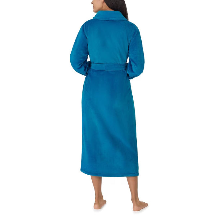 Shawl Collar Long Plush Robe