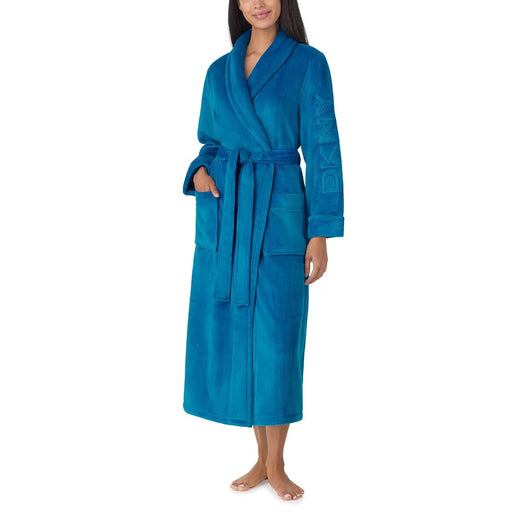 Shawl Collar Long Plush Robe