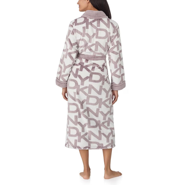 Shawl Collar Long Plush Robe