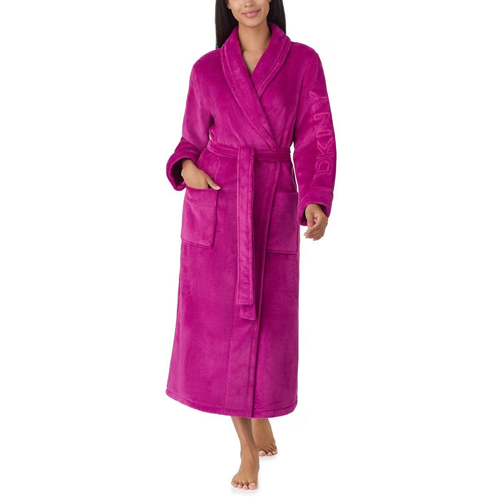 Shawl Collar Long Plush Robe