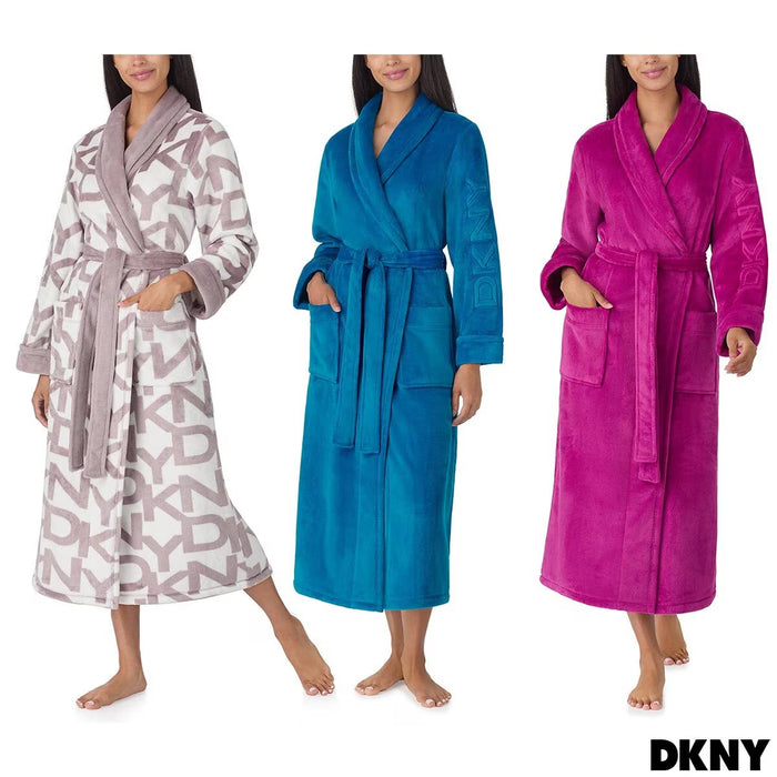 Shawl Collar Long Plush Robe
