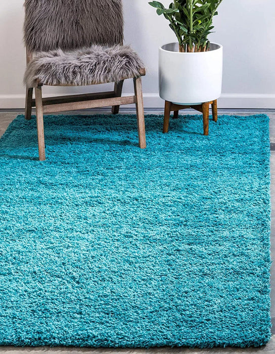 Annie-Louise Solid Colour Shag Area Rug