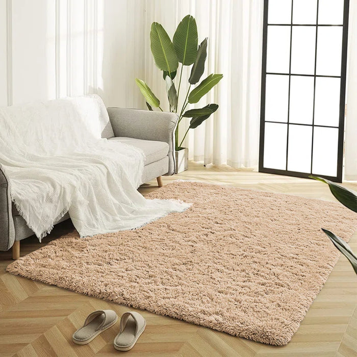 Premium Beige Area Rug – Ultra-soft, non-shedding, and stain-resistant for cozy comfort in any room.