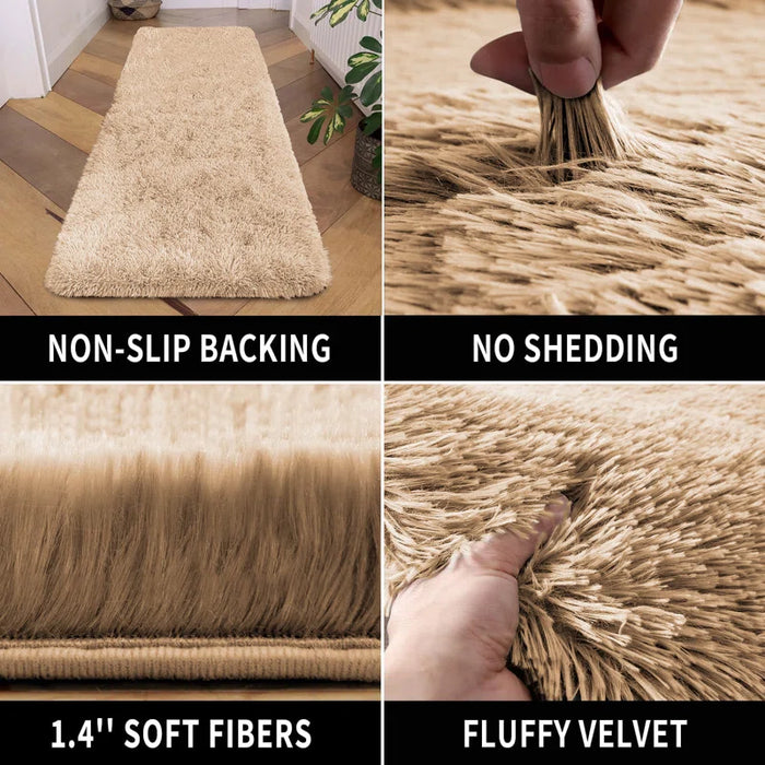 Joyan Deep Pile Fluffy Shaggy Area Rug for Indoor/Outdoor Use