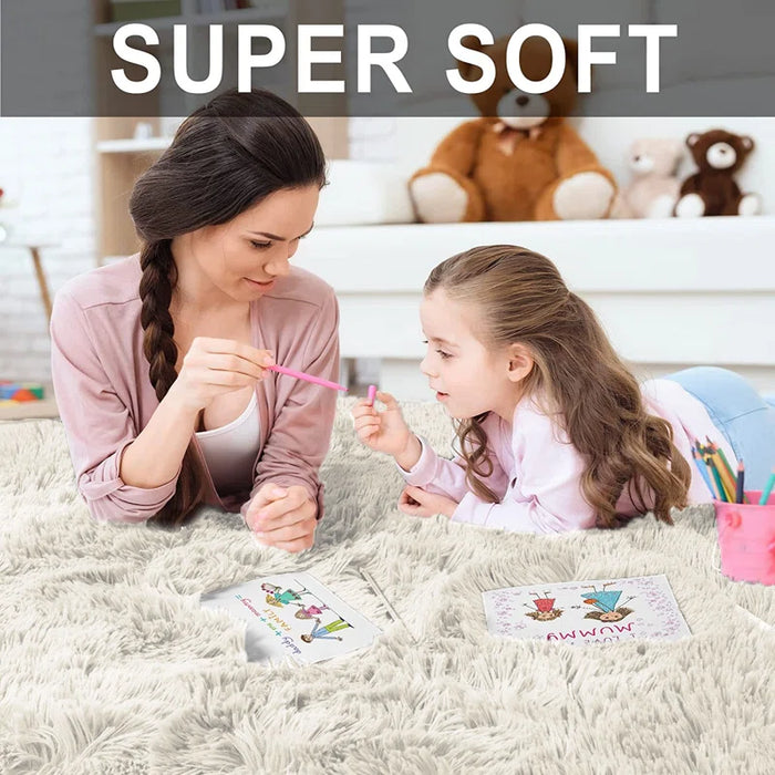 Joyan Deep Pile Fluffy Shaggy Area Rug for Indoor/Outdoor Use