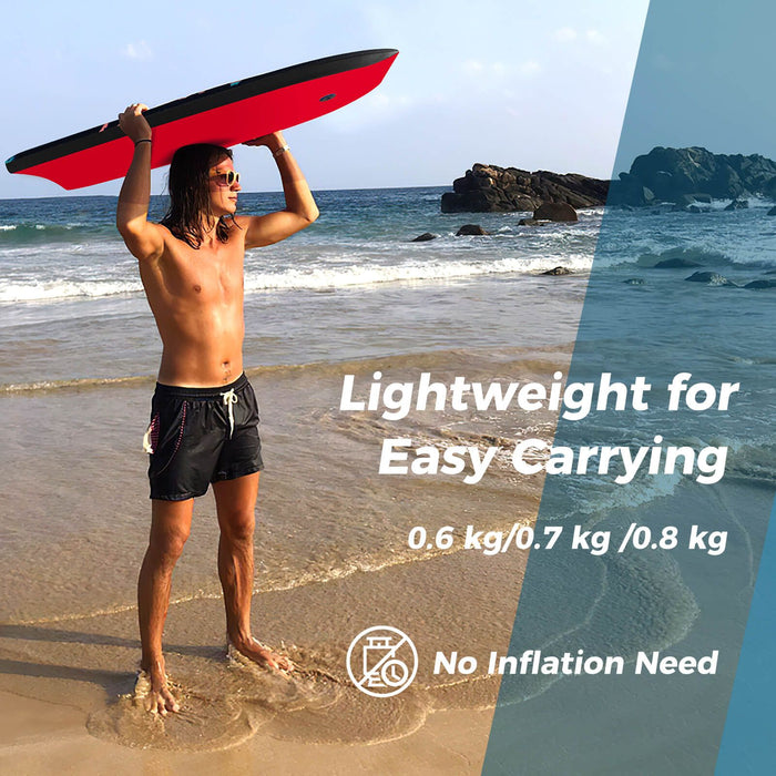 84 CM Lightweight Body Board Boogie Board with Wrist Leash