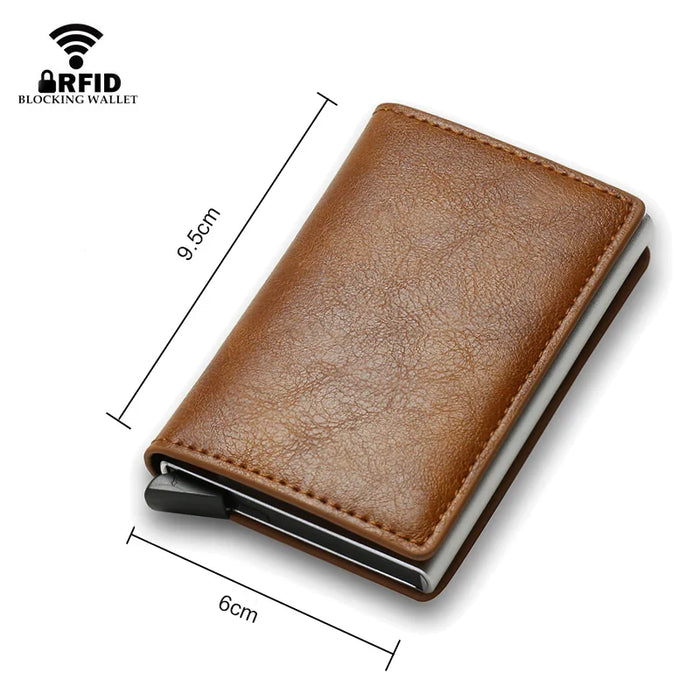 Black Fiber Wallet - Sleek Design & Anti-Theft Protection - Samanta Factory