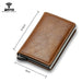 Black Fiber Wallet - Sleek Design & Anti-Theft Protection - Samanta Factory