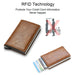 Black Fiber Wallet - Sleek Design & Anti-Theft Protection - Samanta Factory