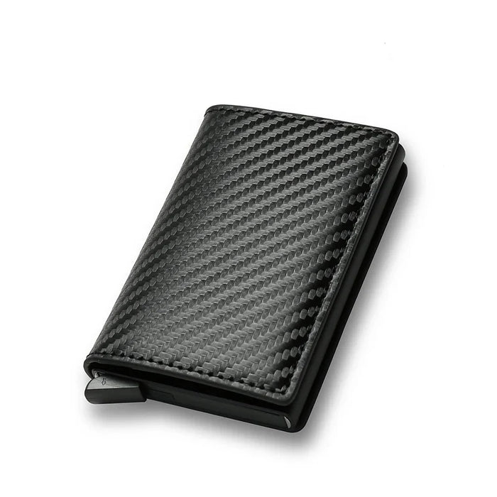 Black Fiber Wallet - Sleek Design & Anti-Theft Protection - Samanta Factory