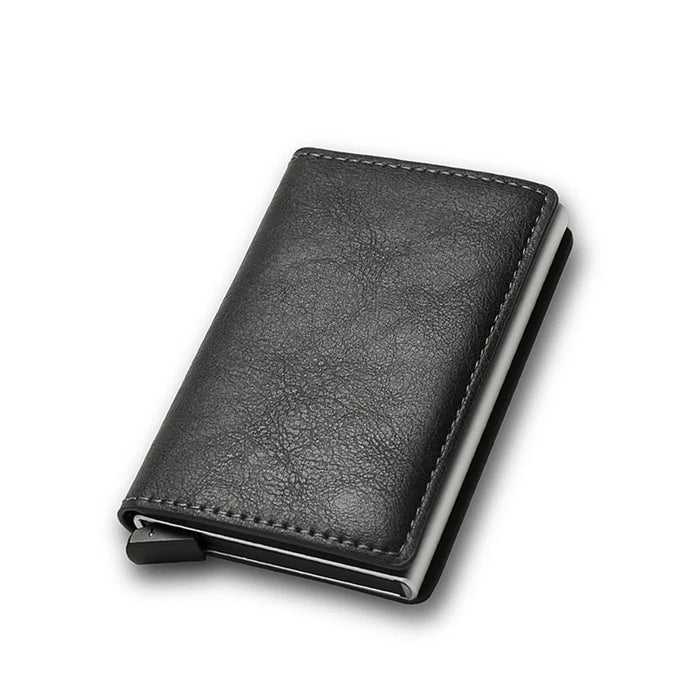 Black Fiber Wallet - Sleek Design & Anti-Theft Protection - Samanta Factory
