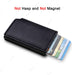 Black Fiber Wallet - Sleek Design & Anti-Theft Protection - Samanta Factory