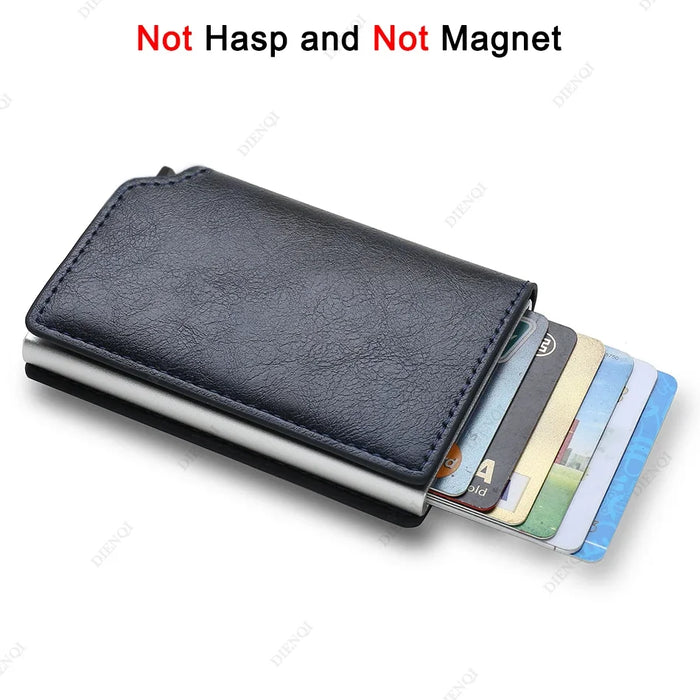 Black Fiber Wallet - Sleek Design & Anti-Theft Protection - Samanta Factory