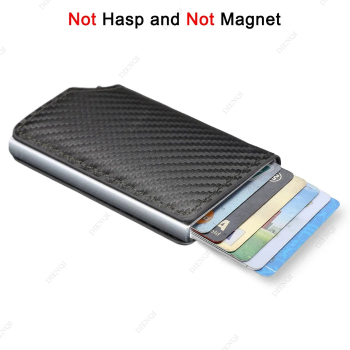 Black Fiber Wallet - Sleek Design & Anti-Theft Protection - Samanta Factory