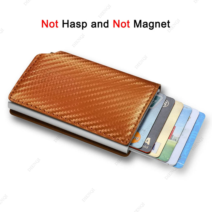 Black Fiber Wallet - Sleek Design & Anti-Theft Protection - Samanta Factory
