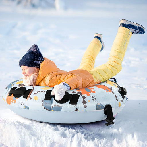 Premium snow tube with comfortable handles and leak-proof design for winter fun.