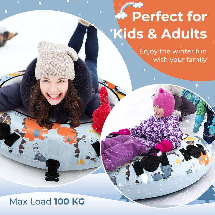 52 Inches Heavy Duty Snow Tube with Premium Oxford Cover