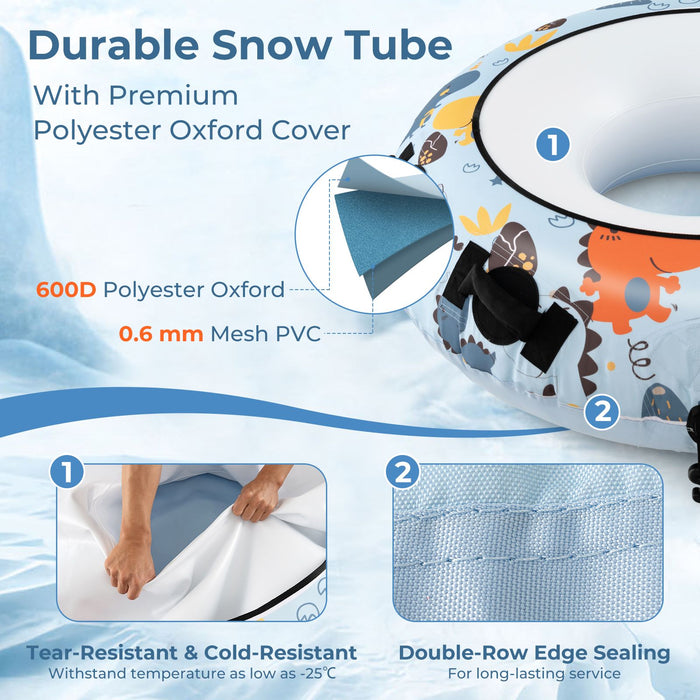 52 Inches Heavy Duty Snow Tube with Premium Oxford Cover