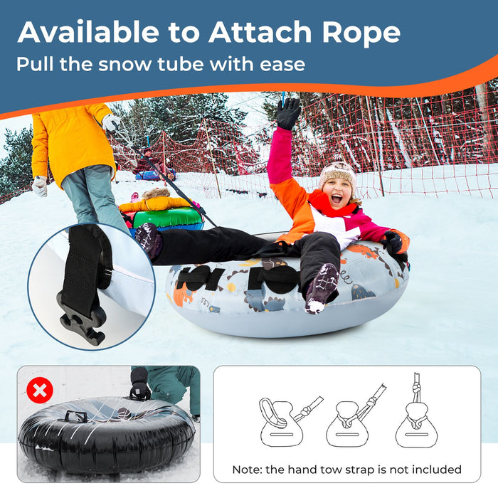 52 Inches Heavy Duty Snow Tube with Premium Oxford Cover