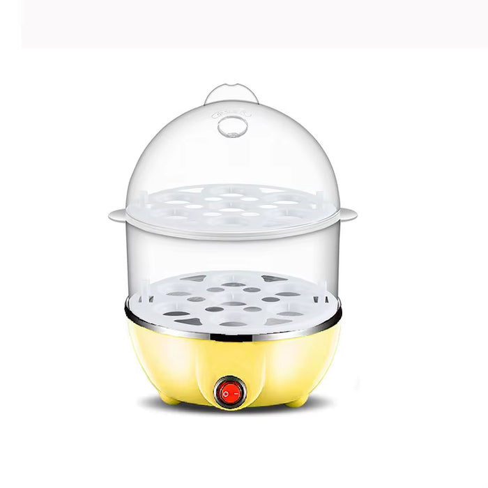 Double Layer 14 Eggs Capacity Egg Boiler Steamer Electric Egg Cooker Corn Milk Steamed Kitchen Cooking Machine