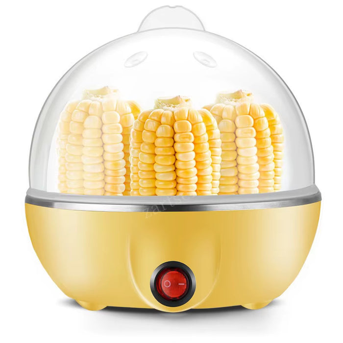 Double Layer 14 Eggs Capacity Egg Boiler Steamer Electric Egg Cooker Corn Milk Steamed Kitchen Cooking Machine