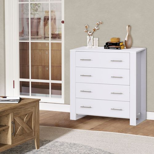 Chest of 4 Drawers – Sturdy Home Storage with Metal Handles - Samanta Factory